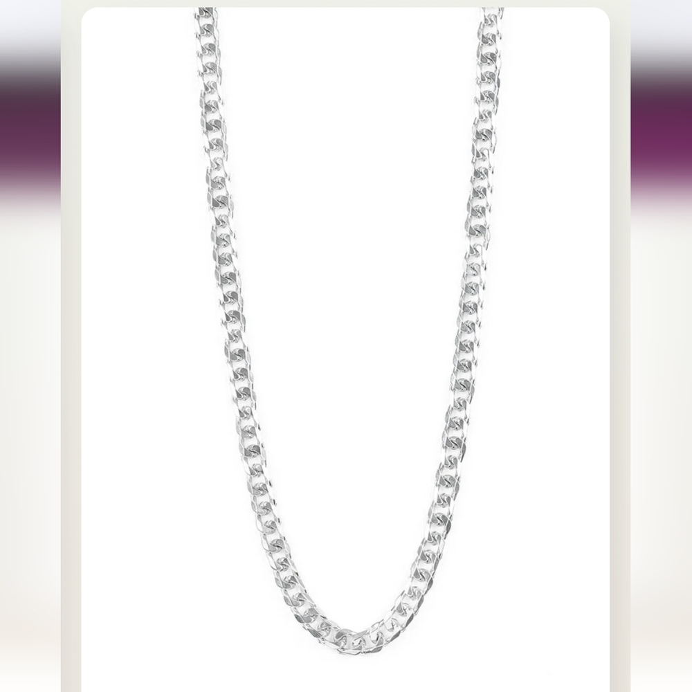 Paparazzi Bold Silver Chain Necklace - Picture 3 of 3
